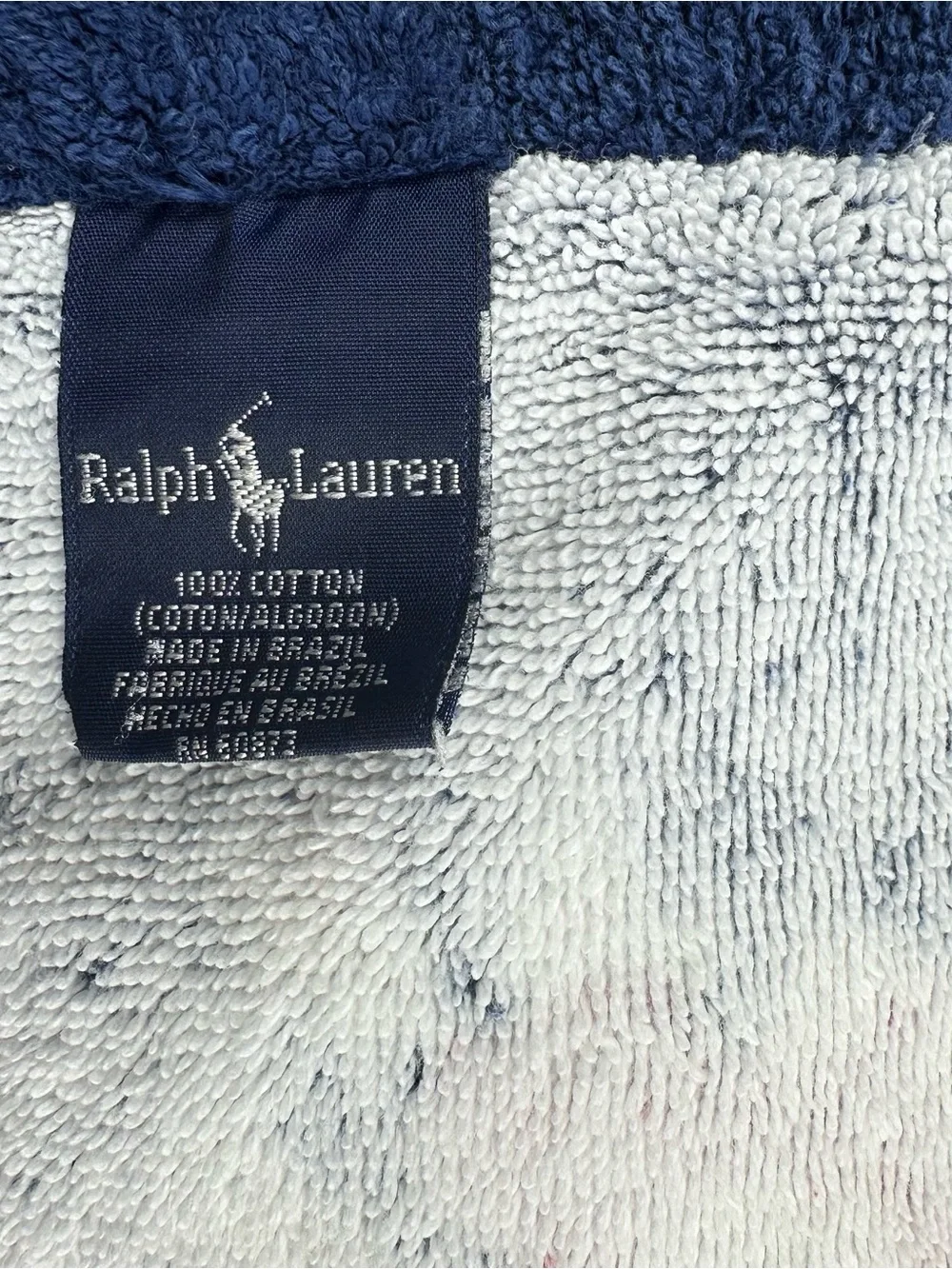 Vintage Ralph Lauren Bath Towels x5. English Style Cabbage Rose Bouquet Pattern